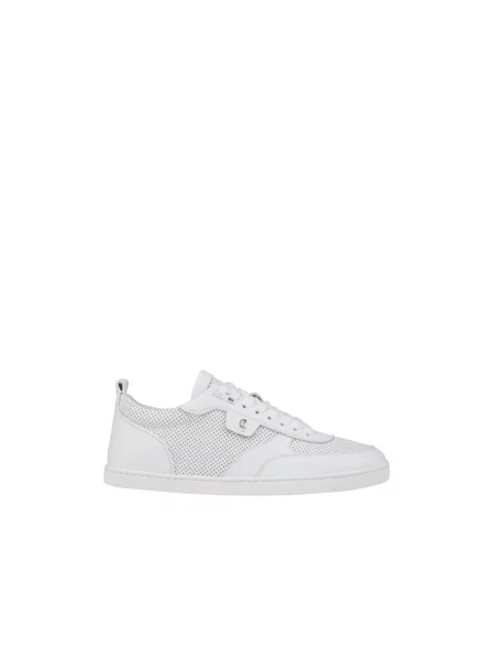 Sneakersy Christian Louboutin skórzane bez obcasa białe