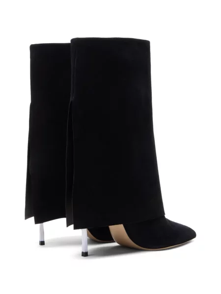 Cizme scurte Casadei din piele de căprioară negru