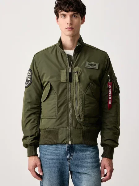 Alpha Industries geacă de tranziție pentru bărbați Aviation Jackets Engine verde