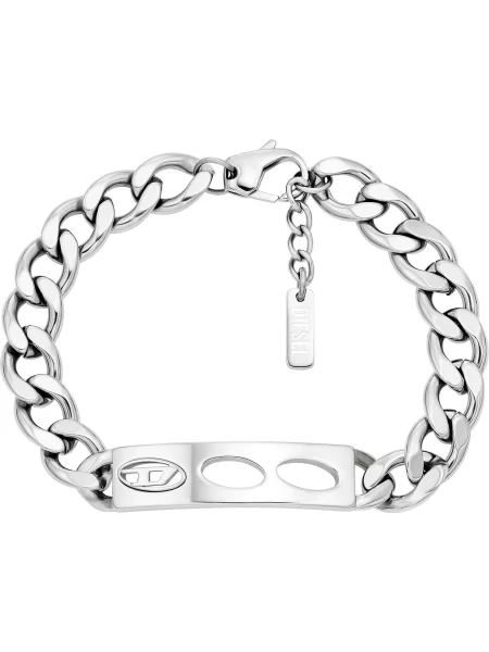 DIESEL Zapestnica srebrna