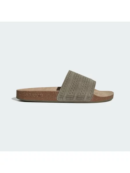 Adidas Originals klapki zamszowe Adilette Rs zielone