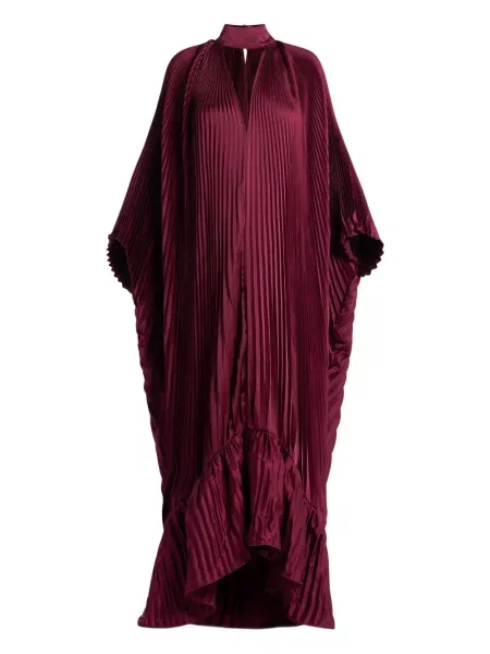 Rochie maxi L'idée cu volane plisată de costum roșu