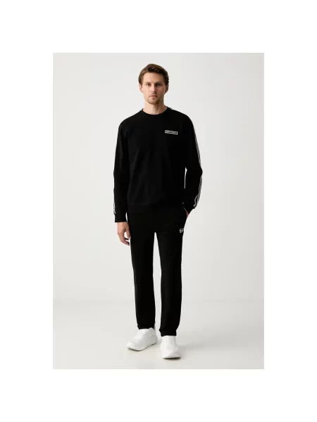 Emporio Armani bluza z bawełną czarna