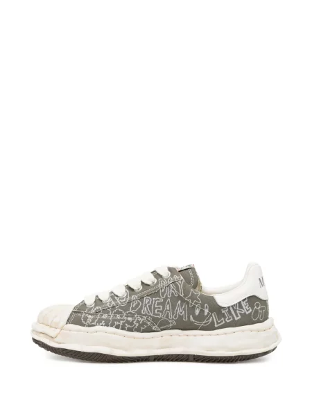 Grafic sneakerși Maison Mihara Yasuhiro cu imagine verde