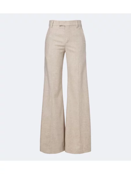 Pantaloni Brunello Cucinelli de lână bej