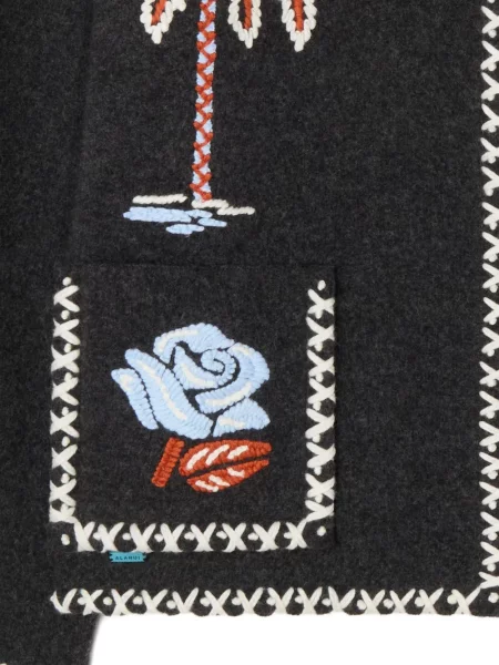 Geacă Alanui cu broderie gri