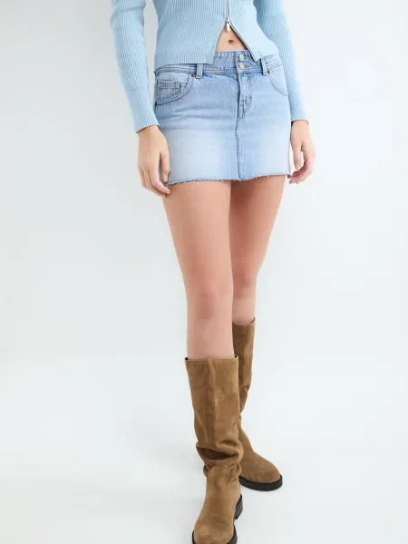BALMOHK Fustă denim albastru