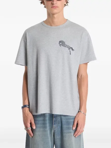 Tricou Mm6 Maison Margiela cu imagine gri