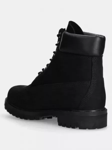 Botki Timberland sznurowane koronkowe wodoszczelne czarne