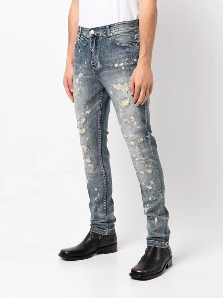 Skinny skinny džíny God's Masterful Children modré