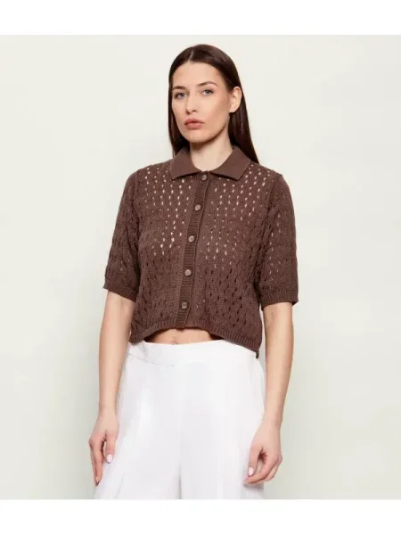 Marella SPORT Cardigan MLMVOTO | Cropped Fit maro