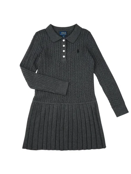 Rochie copii Polo Ralph Lauren gri