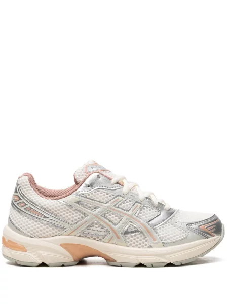 Sneakerși Asics cu șireturi din dantelă alb