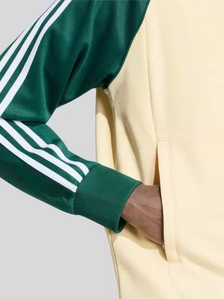 Bluza rozpinana o kroju regular fit z domieszką bawełny Adidas Originals biała