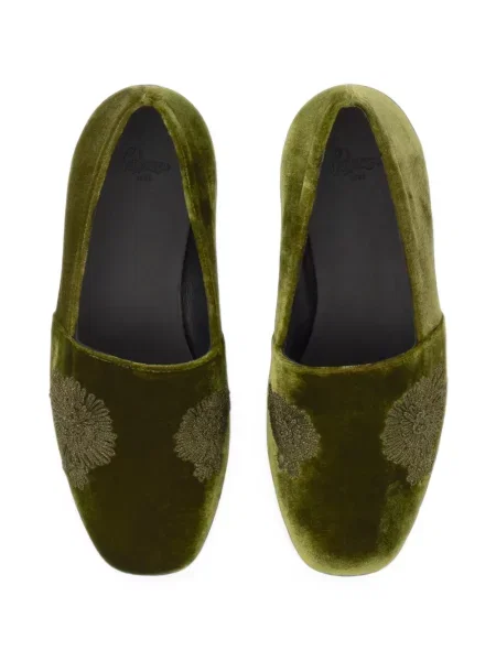 Φλοράλ loafers Castañer πράσινο