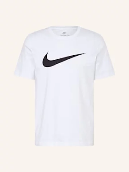 Tričko Nike Sportswear Swoosh white/black bílé