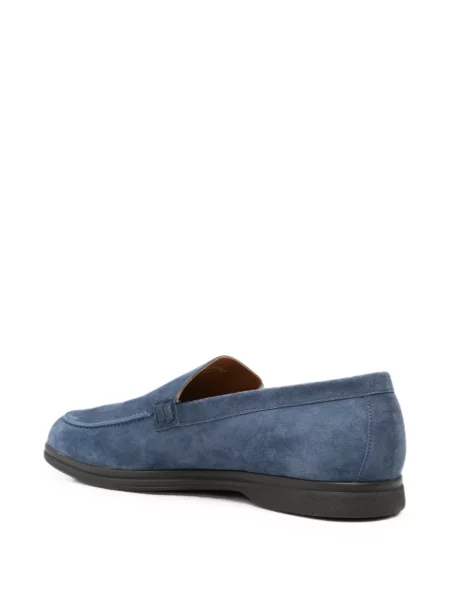 Велурени slip-on лоуфъри Cesare Attolini синьо