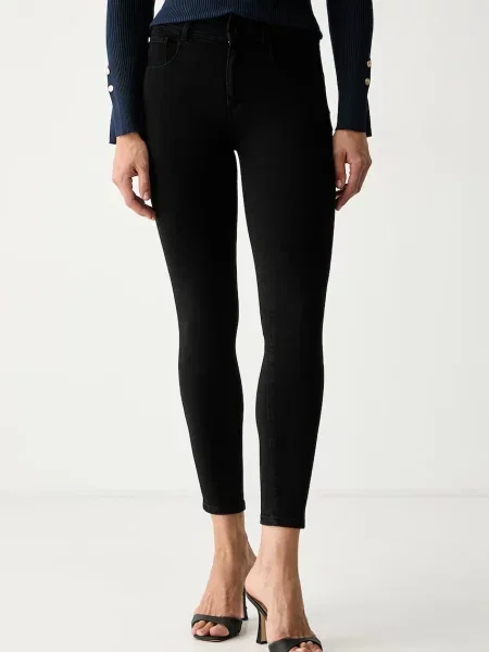 Guess blugi skinny pentru femei SHAPE UP negru