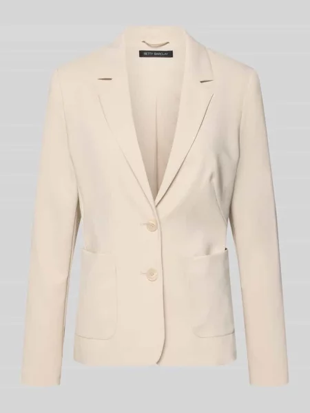 Marynarka w kroju slim fit z kołnierzem z klapami Betty Barclay beżowa