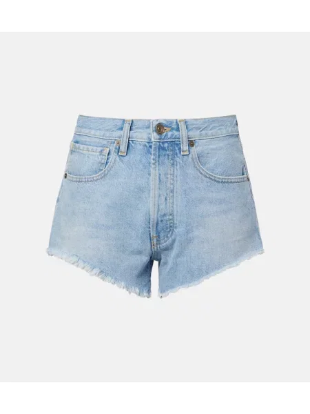 Pantaloni scurți din denim Alanui albastru