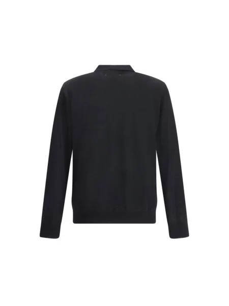 Sweter Golden Goose wełniany z długim rękawem czarny