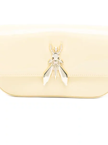 Geanta de piele Patrizia Pepe din piele galben