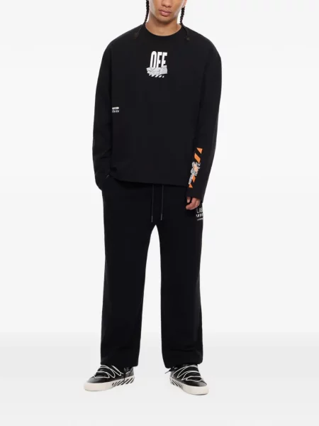 Lung tricou L/ab C/o Off-white alb