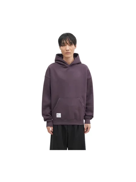 Bluza z kapturem Alpha Industries z logo fioletowa