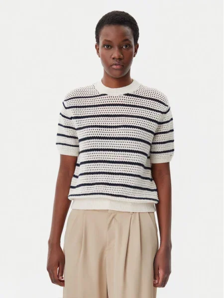 Tommy Hilfiger Pulover Pointelle bej