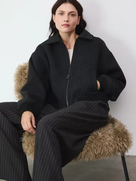 Medicine kurtka bomber szary