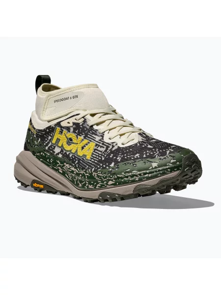 Мъжки обувки за бягане HOKA Speedgoat 6 MID GTX terra cotta/mountain fog зелено