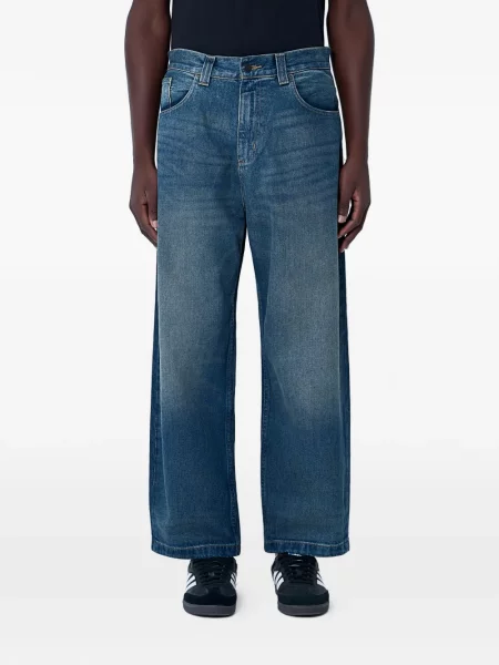 Blugi Carhartt Wip cu 5 buzunare verde