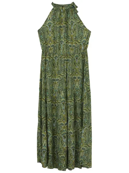 Trendyol Curve Rochie de vară deschis / oliv / verde deschis / verde închis albastru