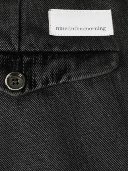 Плисирани панталон Nine In The Morning черно