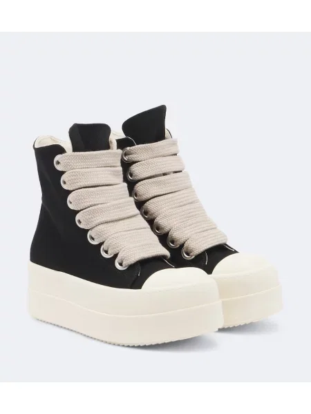 Sneakerși Rick Owens din canvas negru