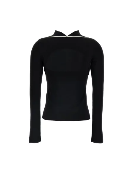 Sweter z golfem Sportmax do golfa czarny