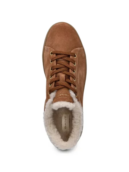 Sneakerși Gant din piele de căprioară maro
