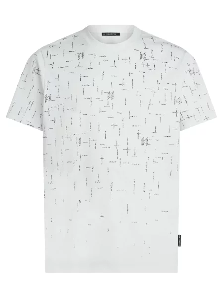 Karl Lagerfeld Tricou negru alb