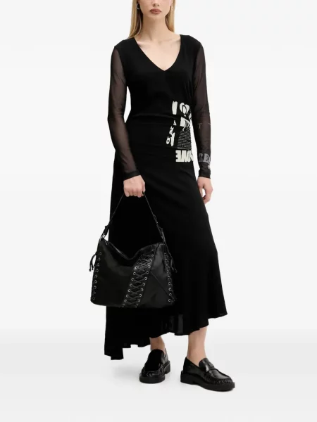Rochie Desigual cu imagine transparente de costum negru