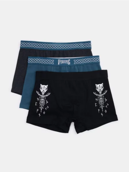 Sinsay boxerky s motivem Vikingů vícebarevná