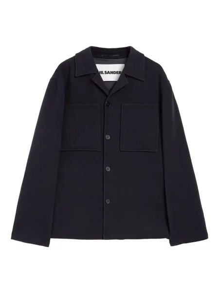 Geacă Jil Sander de lână albastru