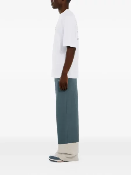 Pantaloni Off-white alergare alb