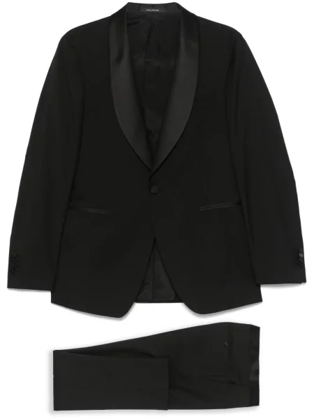 Costum Tagliatore din satin de costum negru