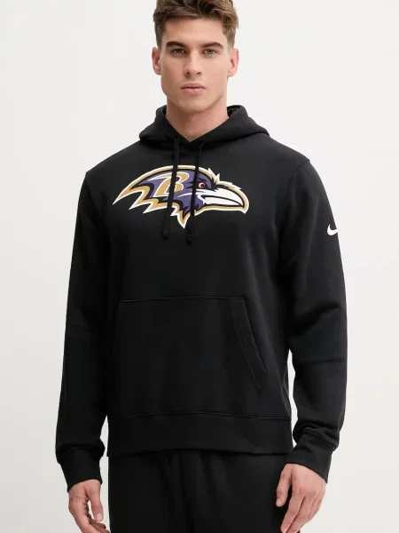 Hanorac cu glugă Nike cu glugă negru