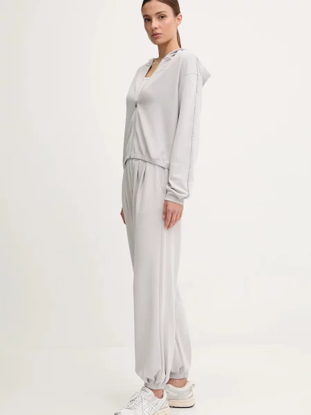 Однотонные спортивные штаны Ea7 Emporio Armani серые