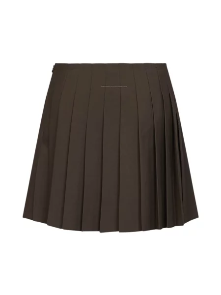 Spódnica Mm6 Maison Margiela wełniana brązowa