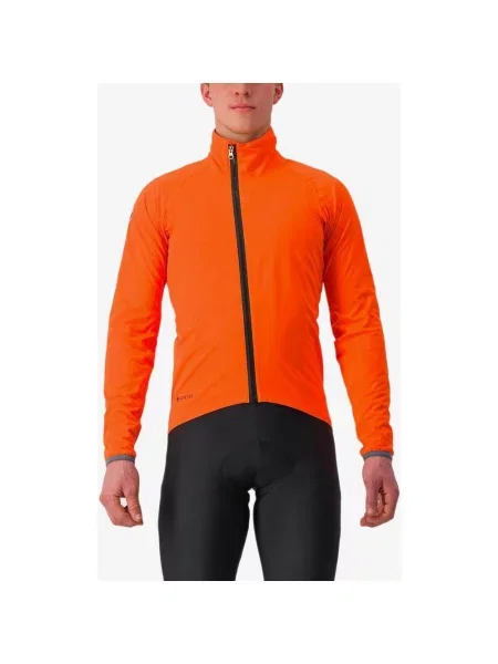 Kurtka Castelli Gavia Lite Rosso Corsa GORE-TEX Jasnopomarańczowa M pomarańczowa