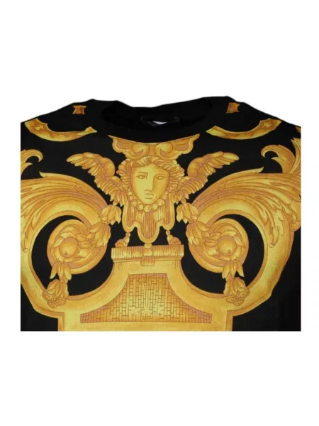 Koszulka Versace z nadrukiem czarna