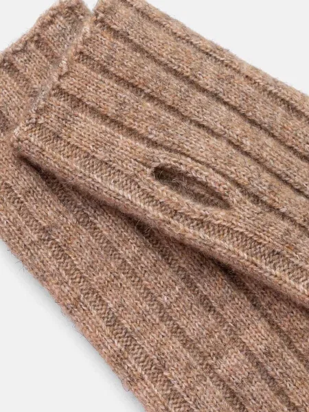 Рукавички з домішкою вовни Medicine бежевий