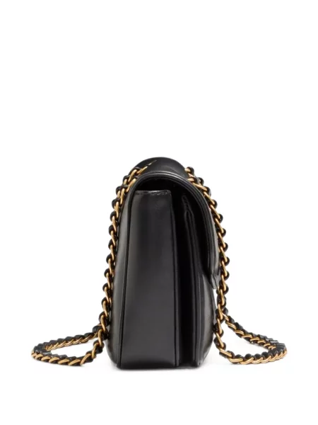 Colier Valentino Garavani din piele negru
